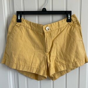 Banana republic size 8 linen blend yellow shorts